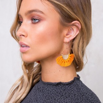 JURAN 13 Colors 2017 New Fashion Fringing Earrings Statement Jewelry Tassel Long Earring For Women Wedding Dangle Drop Earrings