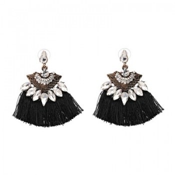 JURAN 13 Colors 2017 New Fashion Fringing Earrings Statement Jewelry Tassel Long Earring For Women Wedding Dangle Drop Earrings