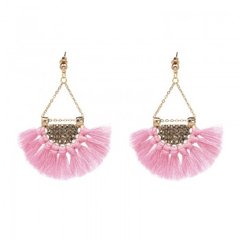 JURAN 13 Colors 2017 New Fashion Fringing Earrings Statement Jewelry Tassel Long Earring For Women Wedding Dangle Drop Earrings