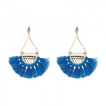 JURAN 13 Colors 2017 New Fashion Fringing Earrings Statement Jewelry Tassel Long Earring For Women Wedding Dangle Drop Earrings