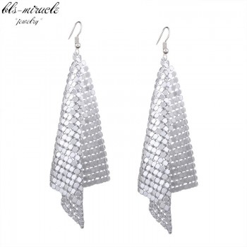 bls-miracle New fashion jewelry accessorie Bohemia alloy tassel Small sheet Drop earring best gift for lovers wholesale E418
