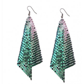 bls-miracle New fashion jewelry accessorie Bohemia alloy tassel Small sheet Drop earring best gift for lovers wholesale E418