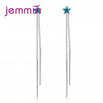 Jemmin New Arrival Cheap Price Women Fashion Star Earrings 925 Sterling Silver Long Line Drop Earring for Mothers Best Gift