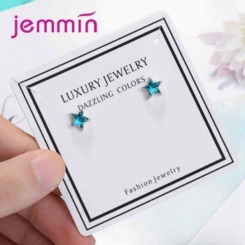 Jemmin New Arrival Cheap Price Women Fashion Star Earrings 925 Sterling Silver Long Line Drop Earring for Mothers Best Gift