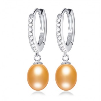 Top Quality 100% Natural Freshwater Pearl Water Drop Earrings Fashion Elegant Party Zirconia Silver 925 Jewelry Womens gift