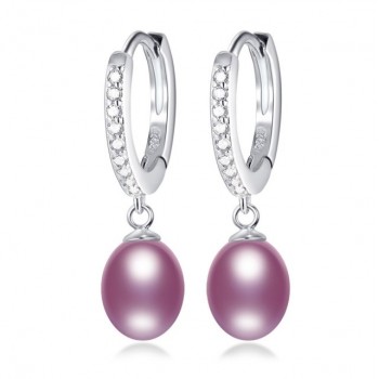 Top Quality 100% Natural Freshwater Pearl Water Drop Earrings Fashion Elegant Party Zirconia Silver 925 Jewelry Womens gift