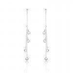 Korean Simple Earrings Fashion Jewelry Silver tassel earrings Lady Statement Earrings For Women Gift Oorbellen Brincos Earrings