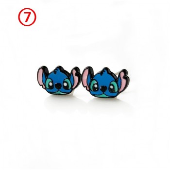 EUPNHY 2018 New Arriaval Cartoon Stitch Stud Earings for Women Girl Lovely Kid Child Ear Studs Earring Jewelry Accessories
