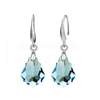 6 Colors Fashion Long Earring Classic Maple Leaves Crystal Drop Earrings For Women Geometric Girls Party Jewelry Birthday Gifts
