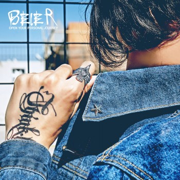 BEIER New Unique Jewelry Stainless Steel Biker Eagle Ring Mans High Quality USA Free Animal Jewerly BR8-299