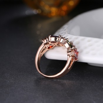 LXOEN Fashion Mona Lisa Silver Color Engagement Ring AAA Zircon Wedding Rings for Women Crystal Jewelry Accessories anillos