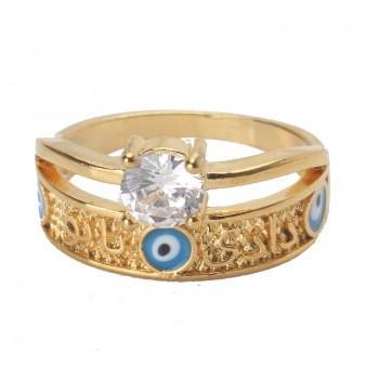 EVIL EYE new fashion gold Evil eye Rings with blue eye ring new jewelry Luxury adjustable ring CZ for women Ring jewelry gift