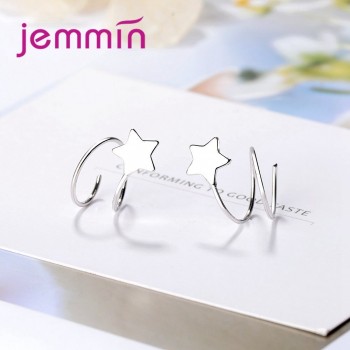 JEMMIN Hot Short Paragraph Exquisite Light Blue Sturdy 925 Sterling Silver Ladies Earrings Teardrop Shaped Holiday Gift Female