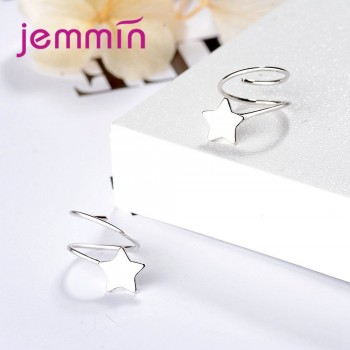 JEMMIN Hot Short Paragraph Exquisite Light Blue Sturdy 925 Sterling Silver Ladies Earrings Teardrop Shaped Holiday Gift Female