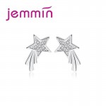 JEMMIN New 925 Sterling Silver Cubic Zirconia Meteor Earring Shiny Exquisite Brand Ladies Fashion Jewelry Earrings Birthday Gift