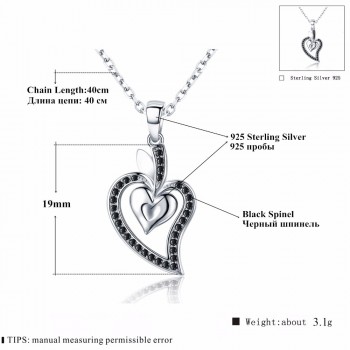Heart Romantic Arrive 925 Sterling Silver Fine Jewelry Trendy Flower Engagement necklaces amp; pendants for Women K007