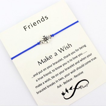 Make a Wish Dream Best Friends Thanksgiving Gift Grandma Granddaughters Aunt Niece Mother Daughters Compass Bracelets for Women