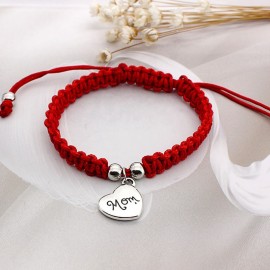 I Love You Mom Red Thread Bracelets Lucky Jewelry For Mum Charm Bracelets Mothers Day Gift Family Bless Bracelete Feminino 2018
