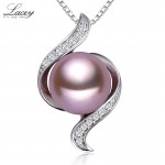 Natural freshwater pearl pendant necklace wedding for women,genuine pearl pendant silver 925 chain fine jewelry girl gifts