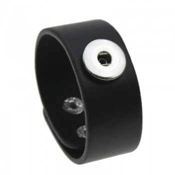 New Arrival Snap Leather Bracelet Vintage Genuine Button Snap Bracelets Fit 18MM Snap Jewelry