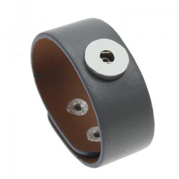 New Arrival Snap Leather Bracelet Vintage Genuine Button Snap Bracelets Fit 18MM Snap Jewelry