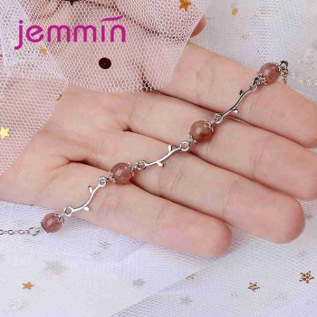 JEMMIN Charming Branch Bracelet Top Quality Real 925 Sterling Silver AAAAA Opal Romantic Gift For Lover/Sister/Friend Wholesale