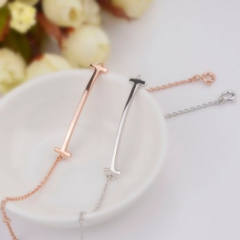 CHAMSS Genuine 100% 925 Sterling Silver Color amp; Rose Golden Adjustable Size Tiff Bracelet DIY Bangle Jewelry Gifts Free Shipping