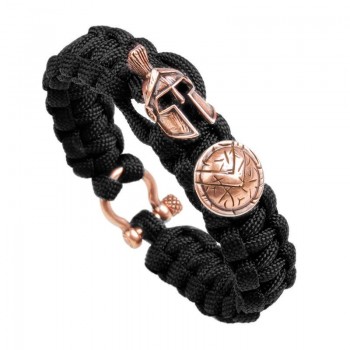 Outdoor Survival Men Bracelet Spartan Helmet Umbrella Rope Bracelets Pulseira Luxury Handmade Rope Bracelet Retro Ladies Jewelry