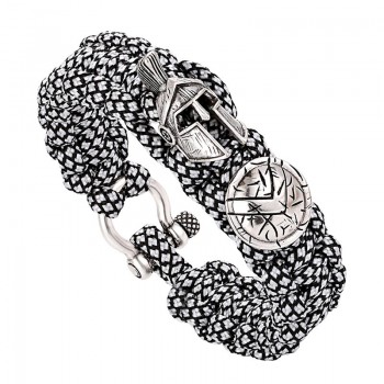 Outdoor Survival Men Bracelet Spartan Helmet Umbrella Rope Bracelets Pulseira Luxury Handmade Rope Bracelet Retro Ladies Jewelry