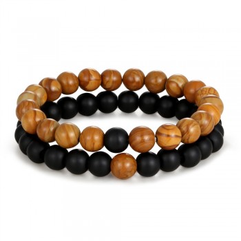 Hot Sale Distance Bracelet White amp; Black Yin Yang Beads Bracelet for Women Men Couples Valentines Day Jewelry Gifts