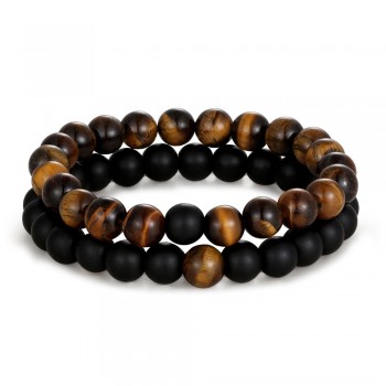 Hot Sale Distance Bracelet White amp; Black Yin Yang Beads Bracelet for Women Men Couples Valentines Day Jewelry Gifts