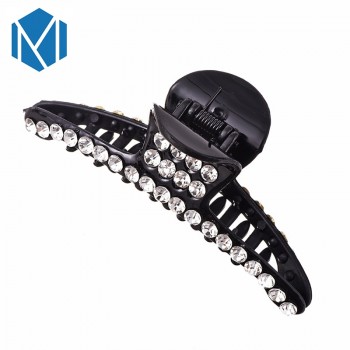 M MISM Hot Sales Fashion Shiny Crystal Headwear Fashion Rhinestone Hair Pins Crab Claws Jaw Clamp Hair Clips For Women Barrette