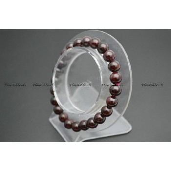 8mm Natural Garnet Stone Round Beads Elastic Line Beaded Bracelets Fashion Woman Jewelry