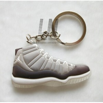 17 Color Mini Silicone Jordan 11 Keychain Bag Charm Woman Men Kids Key Ring Gifts Sneaker Key Holder Accessories Shoes Key Chain