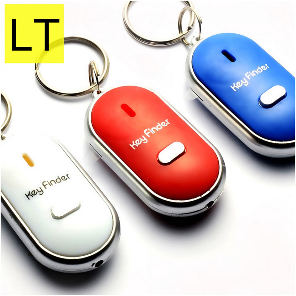 LT Wireless Whistle Key Finder Keychain Electronic Anti-Theft Ellipse Plastic Key Search Anti-Lost Device Car Keyrings Q-045