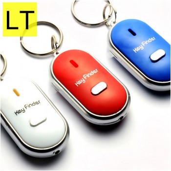 LT Wireless Whistle Key Finder Keychain Electronic Anti-Theft Ellipse Plastic Key Search Anti-Lost Device Car Keyrings Q-045