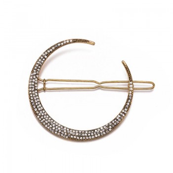 3Pcs/set Rhinestone Moon Snowflake Star Hair Clips Vintage Alloy Geometric Hair Pin Set Hair Accessories LYY9048