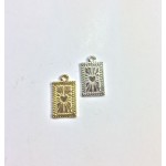 Eruifa 20pcs10*16mm Nice Zinc Alloy Rectangle Coin necklace,earring bracelet jewelry DIY handmade 2 colors