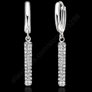 Jemmin Magic Female 925 Sterling Silver Long Chain Pendant Necklace Earrings Jewelry Sets 925 Sterling Silver For Girls Gift