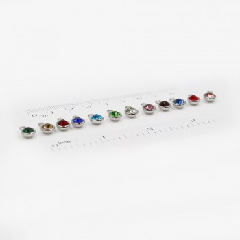 12pcs/Lot Colors Birthstone Charms Floating Hang Charms pendant Fit For Necklace HC460