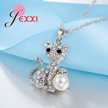 Jemmin  Fashion Wedding Bridal Jewelry Set Cubic Zirconia Crystal 925 Sterling Silver Pendant Necklace Earrings Jewelry Set