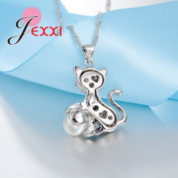 Jemmin  Fashion Wedding Bridal Jewelry Set Cubic Zirconia Crystal 925 Sterling Silver Pendant Necklace Earrings Jewelry Set