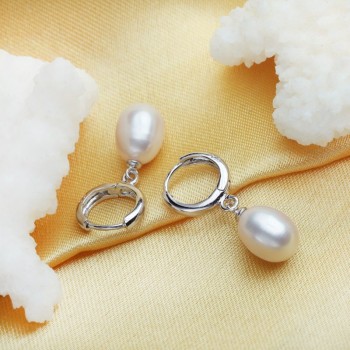 Pearl Jewelry,Pearl Pendant Necklace Freshwater Earrings 925 Sterling Silver CLASSIC jewelry sets charm retro earrings for women