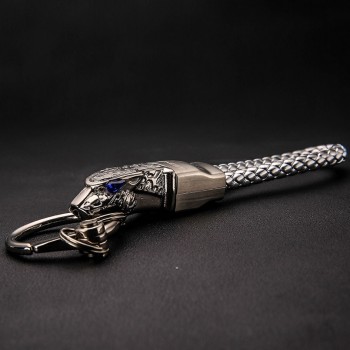 Brand HONEST High Grade Men Key Chain Keychains Rhinestones Car Key Ring Holder Jewelry Bag Pendant Gift Genuine Leather Rope
