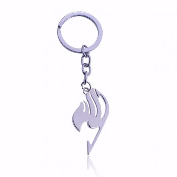 Japan Fashion Anime Naruto Keychain Silver Fairy Tail Keychains Star Round Tanks Keychain For Men Unisex Key Chains Mens Jewelry