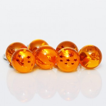 Fancyamp;Fantasy Anime Goku Dragon Ball Super  Keychain 3D 1-7 Stars Cosplay Crystal Ball Key chain Collection Toy Gift key Ring
