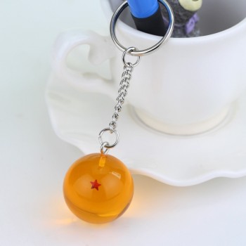 Fancyamp;Fantasy Anime Goku Dragon Ball Super  Keychain 3D 1-7 Stars Cosplay Crystal Ball Key chain Collection Toy Gift key Ring
