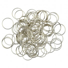 100 pcs Split Key Rings 0.7x18mm White K Plated Steel Round Split Ring for Car Home Keys Organization Arts amp; Crafts DIY Jewelry