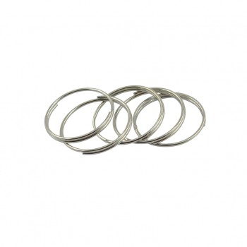 100 pcs Split Key Rings 0.7x18mm White K Plated Steel Round Split Ring for Car Home Keys Organization Arts amp; Crafts DIY Jewelry