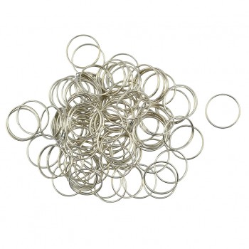100 pcs Split Key Rings 0.7x18mm White K Plated Steel Round Split Ring for Car Home Keys Organization Arts amp; Crafts DIY Jewelry